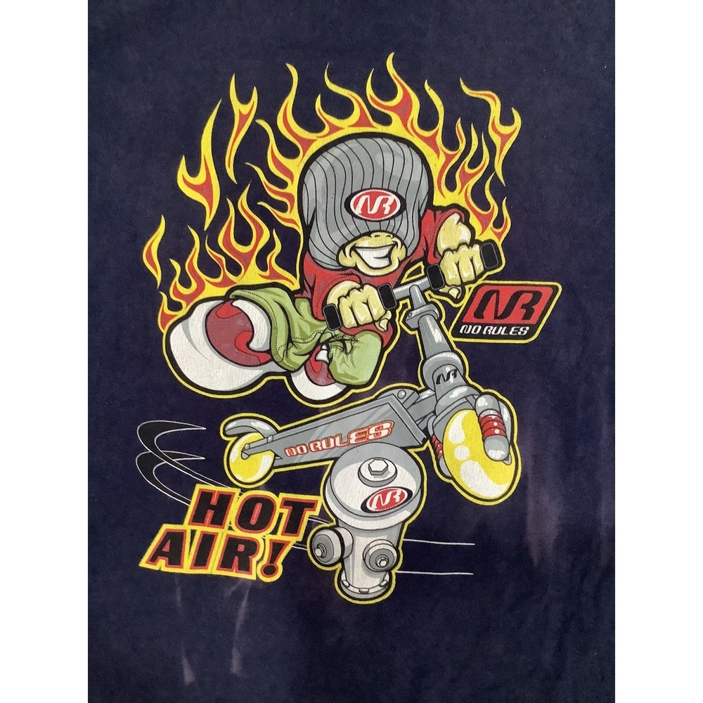Boys / Youth / Kids XLarge No Rules Skateboarding T-Shirt Blazin' Board Slides